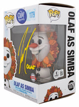 Josh Gad Frozen "Olaf" Signed #1179 Olaf as Simba Funko Pop Vinyl Figure BAS 1