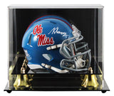 Ole Miss Kewan Lacy Signed Powder Blue Speed Mini Helmet W/ Case Autographed BAS