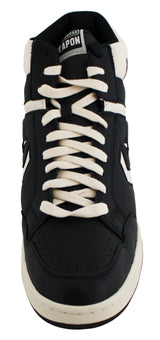 Lakers Magic Johnson Signed Left Black & White Converse Weapon Shoe BAS Wit 3