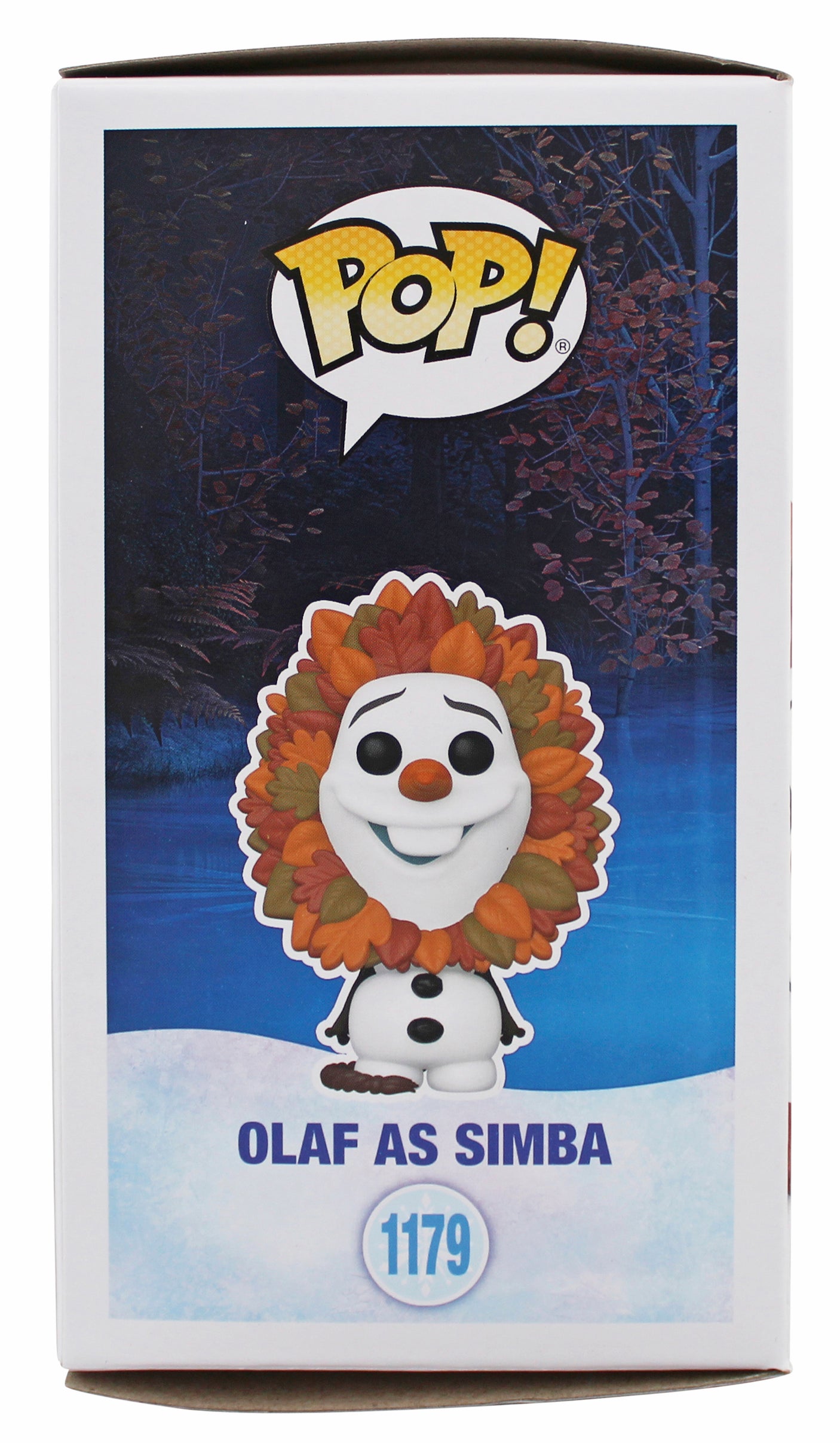 Josh Gad Frozen "Olaf" Signed #1179 Olaf as Simba Funko Pop Vinyl Figure BAS 1