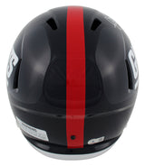 Giants Phil Simms Signed 81-99 TB Full Size Speed Rep Helmet W/ Case BAS Wit