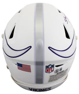Vikings Randy Moss Signed 2024 On-Field Alt Speed Flex Full Size Helmet BAS Wit