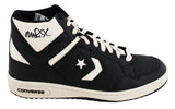 Lakers Magic Johnson Signed Right B&W Converse Weapon Shoe W/ Case BAS Witness 3