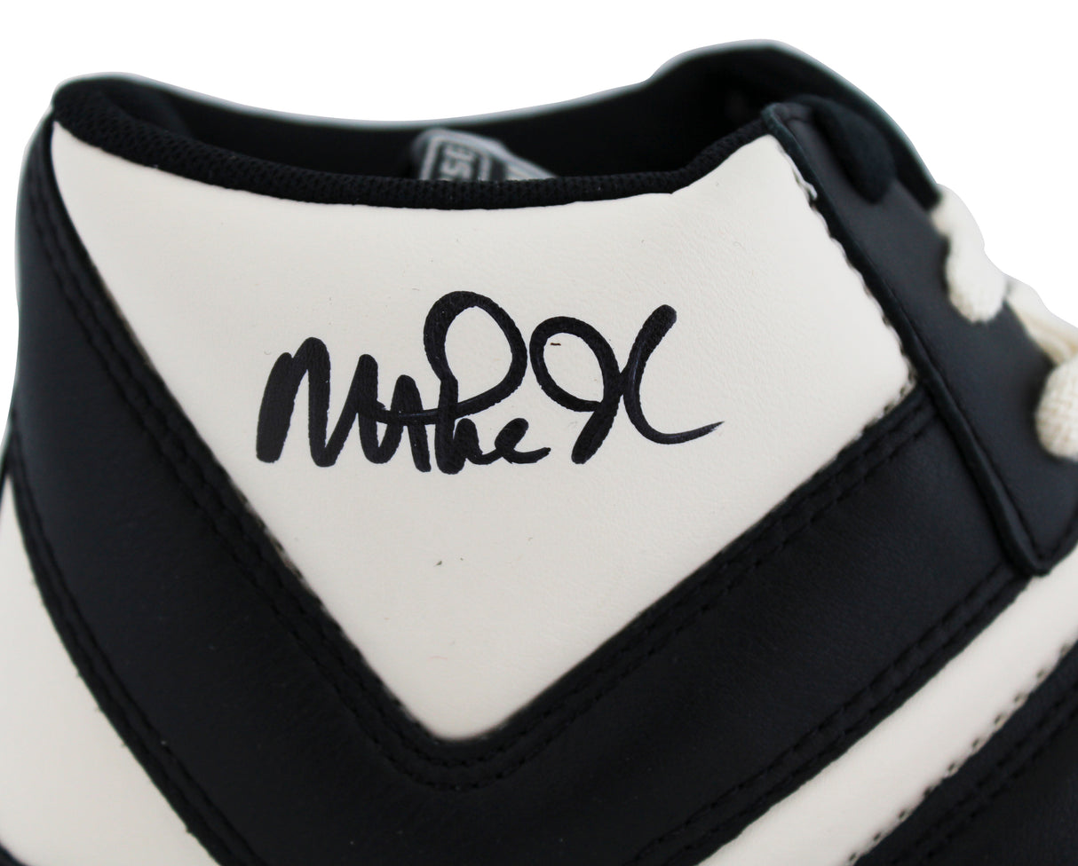Lakers Magic Johnson Signed Right Black & White Converse Weapon Shoe BAS Wit 3