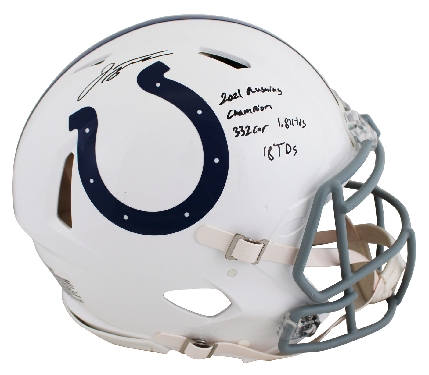 Colts Jonathan Taylor "2021 Stat" Signed F/S Speed Proline Helmet LE #1/28 FAN