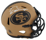 49ers George Kittle Signed STS II Speed Mini Helmet W/ Case BAS Witnessed