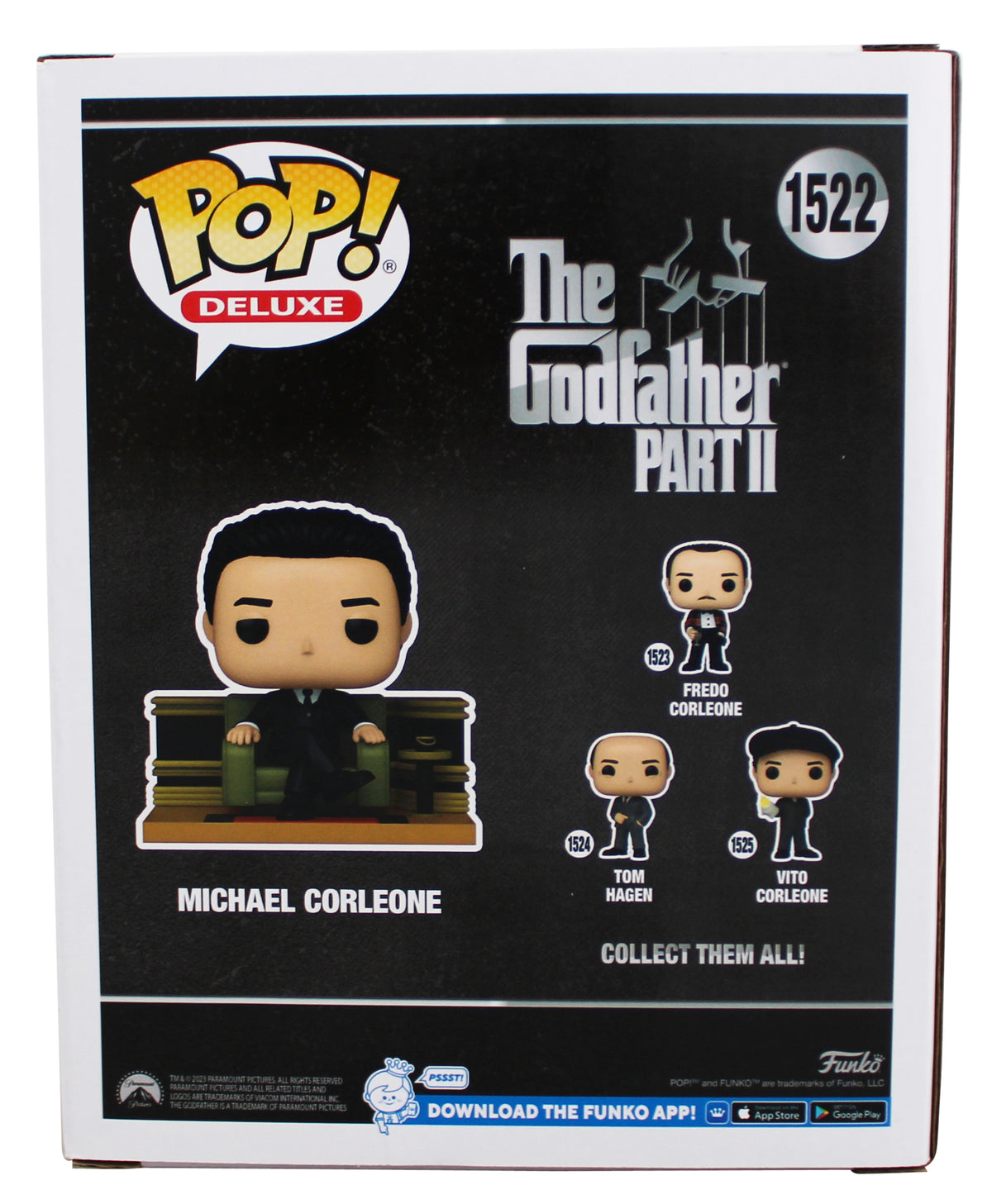 Al Pacino The Godfather Signed #1522 Deluxe Funko Pop Figure BAS #BY099368