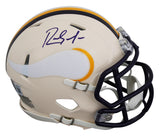 Vikings Randy Moss Authentic Signed Retro Speed Mini Helmet BAS Witnessed