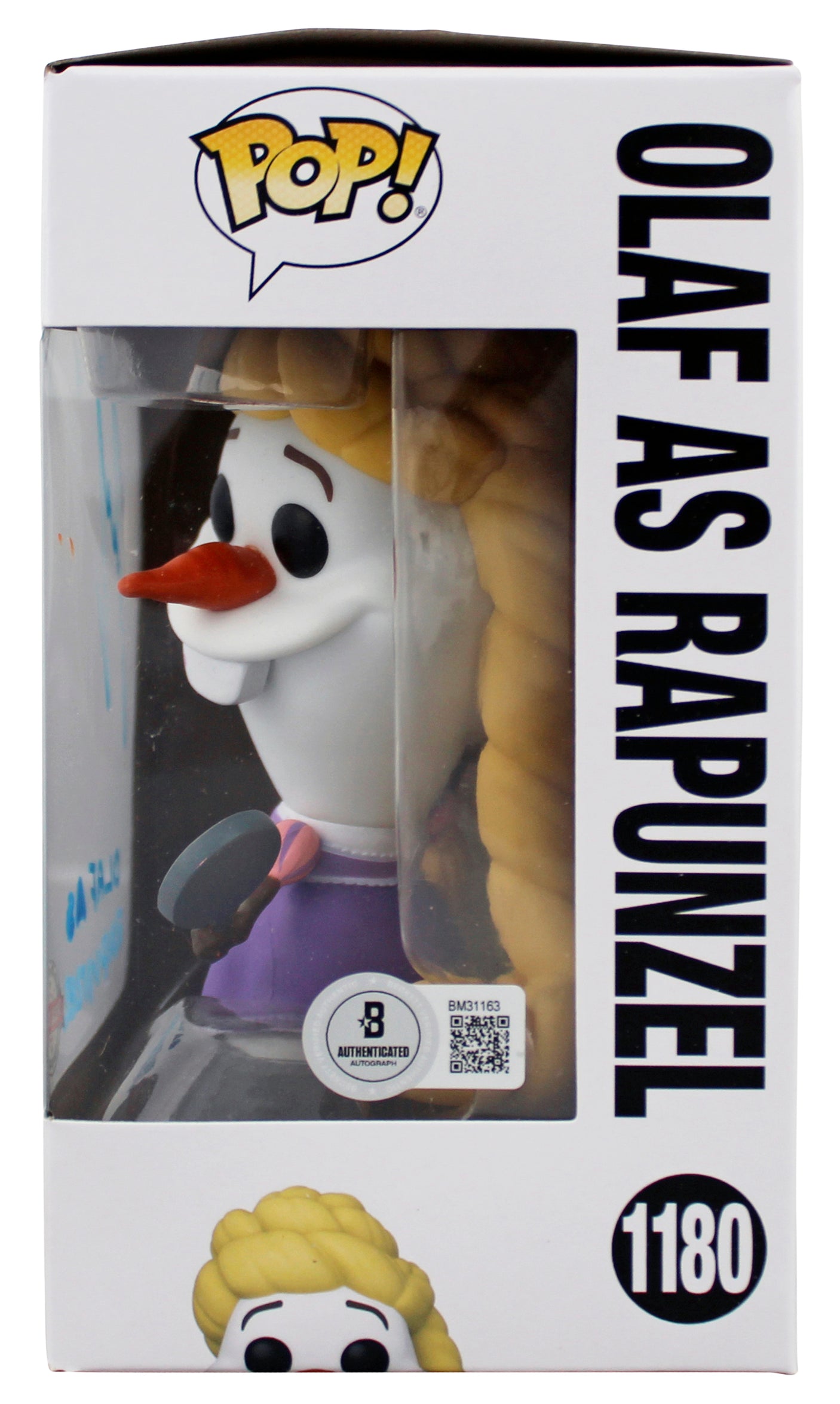 Josh Gad Frozen "Olaf as Rapunzel" Signed #1180 Funko Pop Vinyl Figure BAS 2