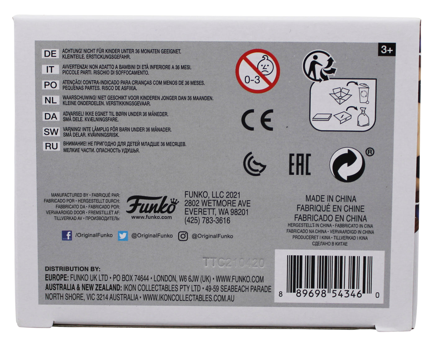 Joe Simko Garbage Pail Kids Signed #08 Funko Pop Vinyl Figure JSA #UU32736