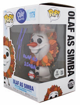 Josh Gad Frozen "Olaf as Simba" Signed #1179 Funko Pop Vinyl Figure BAS 1