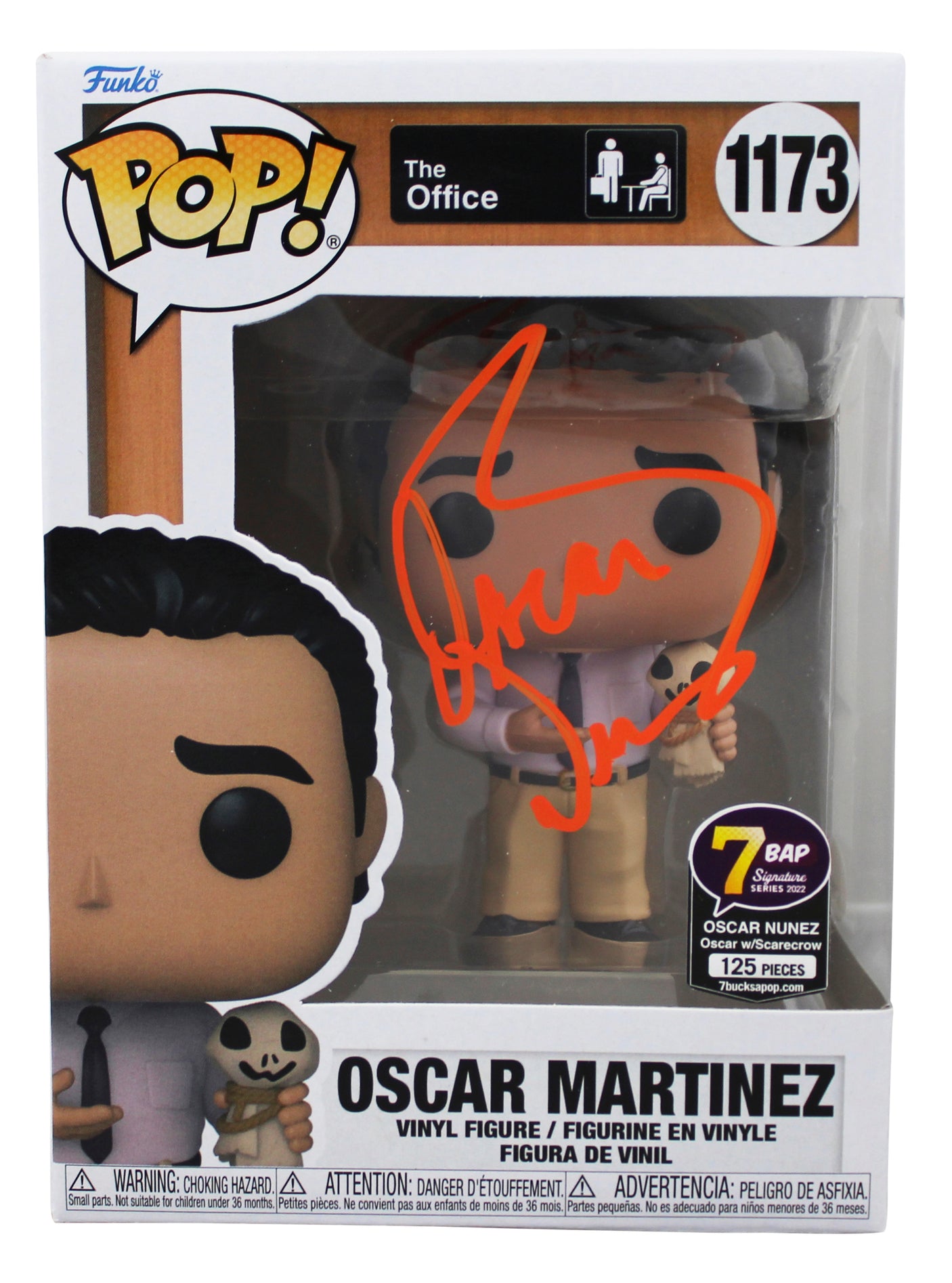 Oscar Nunez The Office Signed Oscar #1173 Funko Pop Vinyl Figure JSA #WA178185
