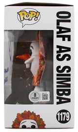 Josh Gad Frozen "Olaf as Simba" Signed #1179 Funko Pop Vinyl Figure BAS 1
