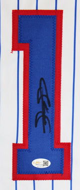 Sammy Sosa Authentic Signed White Pinstripe Pro Style Jersey JSA Witness