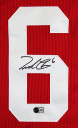 Ole Miss Trinidad Chambliss Authentic Signed Red Pro Style Jersey BAS