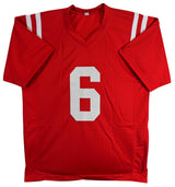 Ole Miss Trinidad Chambliss Authentic Signed Red Pro Style Jersey BAS