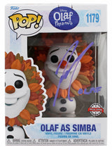 Josh Gad Frozen "Olaf" Signed #1179 Olaf as Simba Funko Pop Vinyl Figure BAS 2