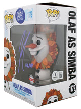 Josh Gad Frozen "Olaf" Signed #1179 Olaf as Simba Funko Pop Vinyl Figure BAS 2
