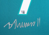 Jaguars Brian Thomas Jr. Authentic Signed Teal Nike Game Framed Display Fanatics