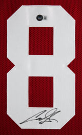 Cuba Gooding Jr. Jerry Maguire Signed Red Rod Tidwell Framed Jersey BAS Wit