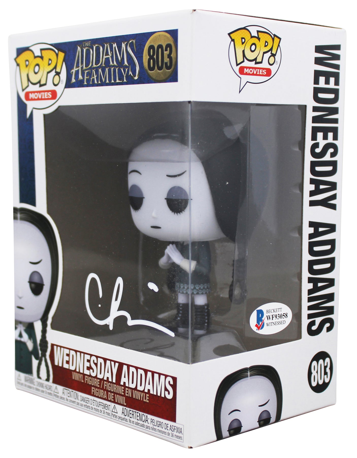 Christina Ricci The Addams Family Signed #803 Funko Pop Figure BAS #WF93058