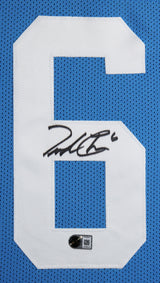 Ole Miss Trinidad Chambliss Signed Light Blue Pro Style Framed Jersey BAS