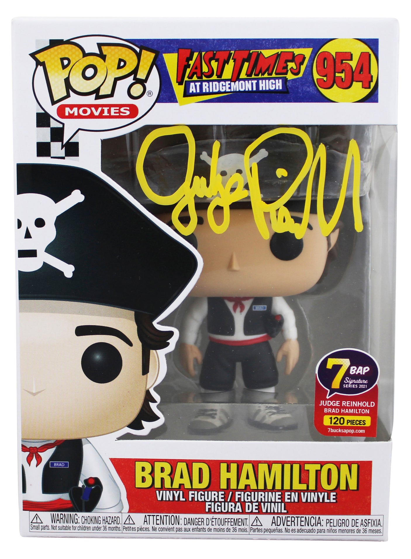 Judge Reinhold Fast Times Signed Brad #954 Funko Pop Vinyl Figure JSA #MM33059