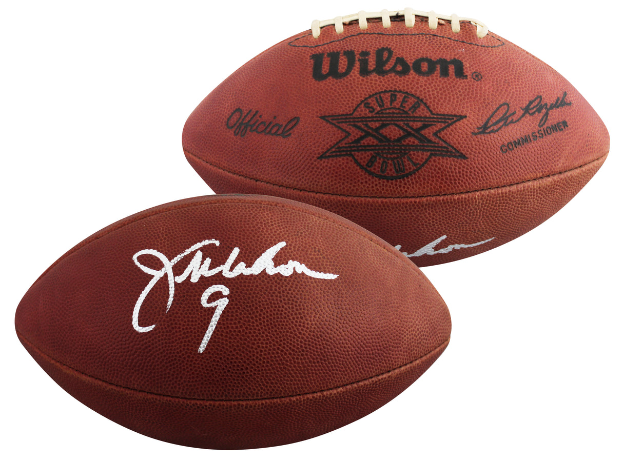 Bears Jim McMahon Signed SBl XX Logo Wilson "Duke" Football JSA Wit #WB840694