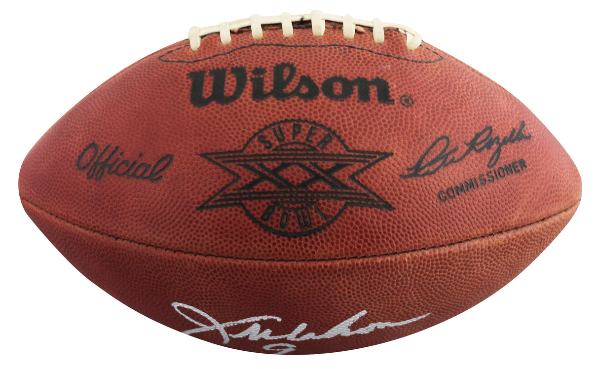 Bears Jim McMahon Signed SBl XX Logo Wilson "Duke" Football JSA Wit #WB840694
