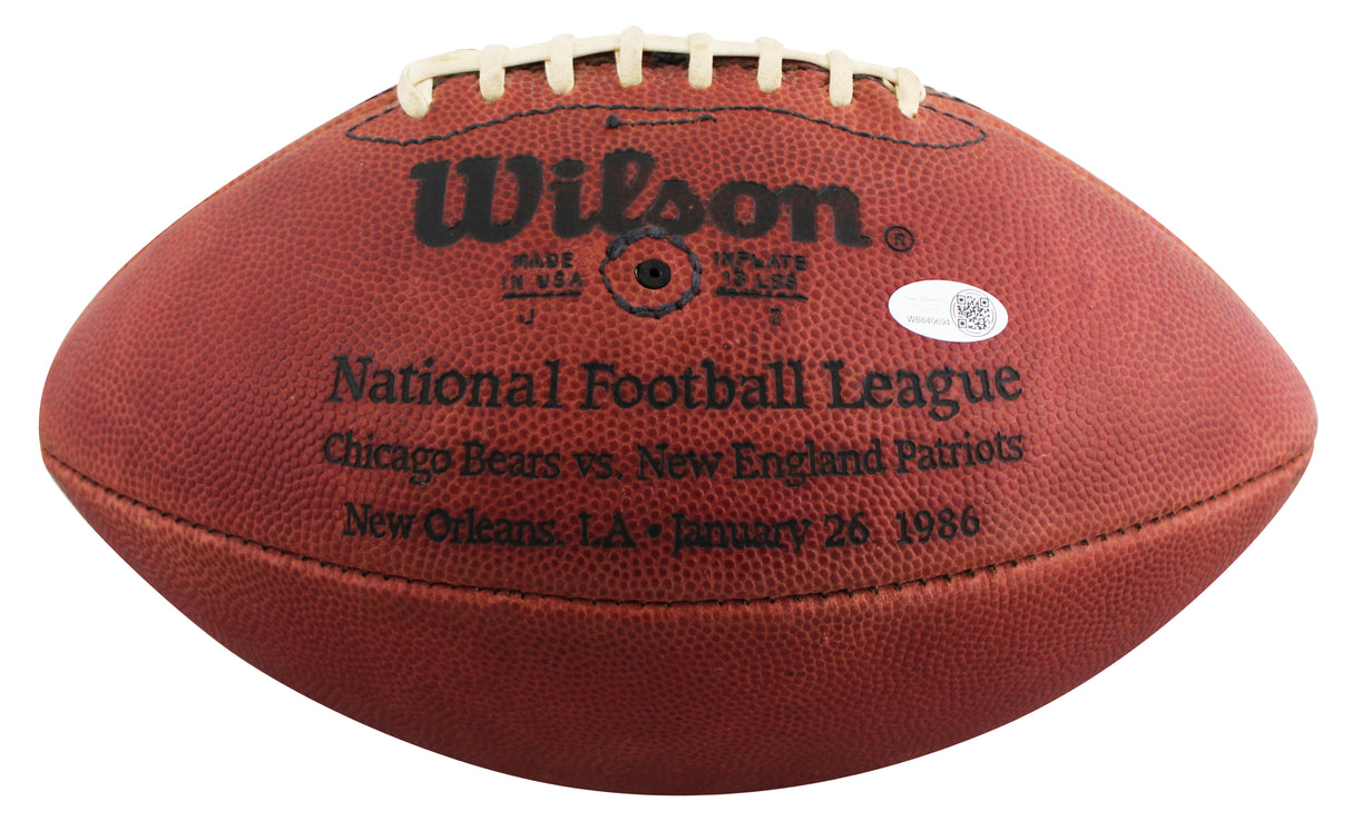 Bears Jim McMahon Signed SBl XX Logo Wilson "Duke" Football JSA Wit #WB840694