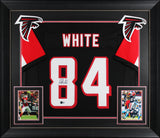 Roddy White Authentic Signed Black Pro Style Framed Jersey BAS Witnessed 2