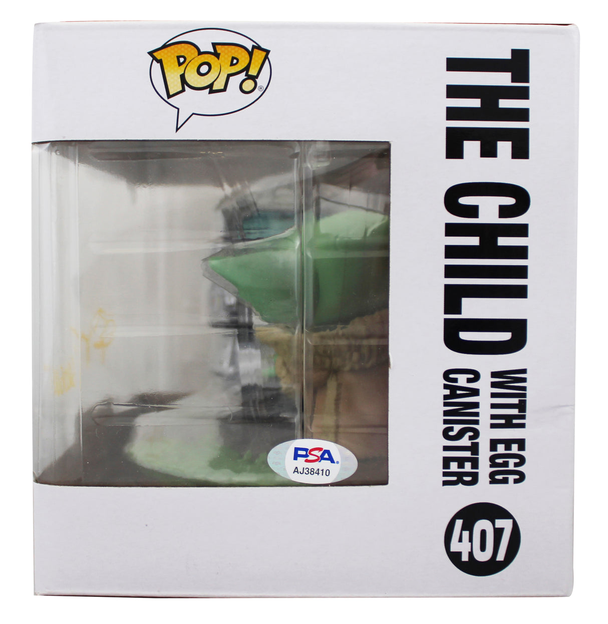 John Rosengrant The Mandalorian "Grogu" #407 Large Funko Pop Figure PSA #AJ38410
