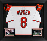 Orioles Cal Ripken Jr. Authentic Signed White Nike Framed Jersey Fanatics
