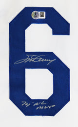 Steve Garvey "74 NL MVP" Authentic Signed White Pro Style Jersey BAS Witnessed