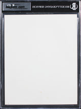 Rolling Stones (4) Jagger, Richards, Watts & Wood Signed 8x10 Photo BAS Slabbed