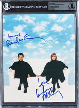 Paul McCartney & Linda McCartney Signed 8x10 Photo Auto Graded 10! BAS Slabbed