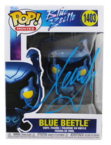 Xolo Mariduena Signed Blue Beetle #1403 Funko Pop Vinyl Figure PSA/DNA #AN21832