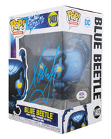 Xolo Mariduena Signed Blue Beetle #1403 Funko Pop Vinyl Figure PSA/DNA #AN21832