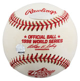 Yankees Derek Jeter Signed 1998 World Series Baseball W/ Case MLB #AR012942