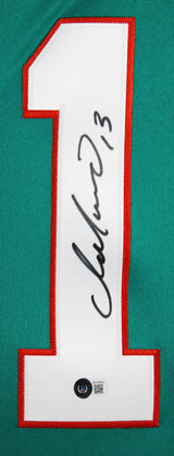 Dolphins Dan Marino Authentic Signed Teal Nike Limited Framed Jersey BAS