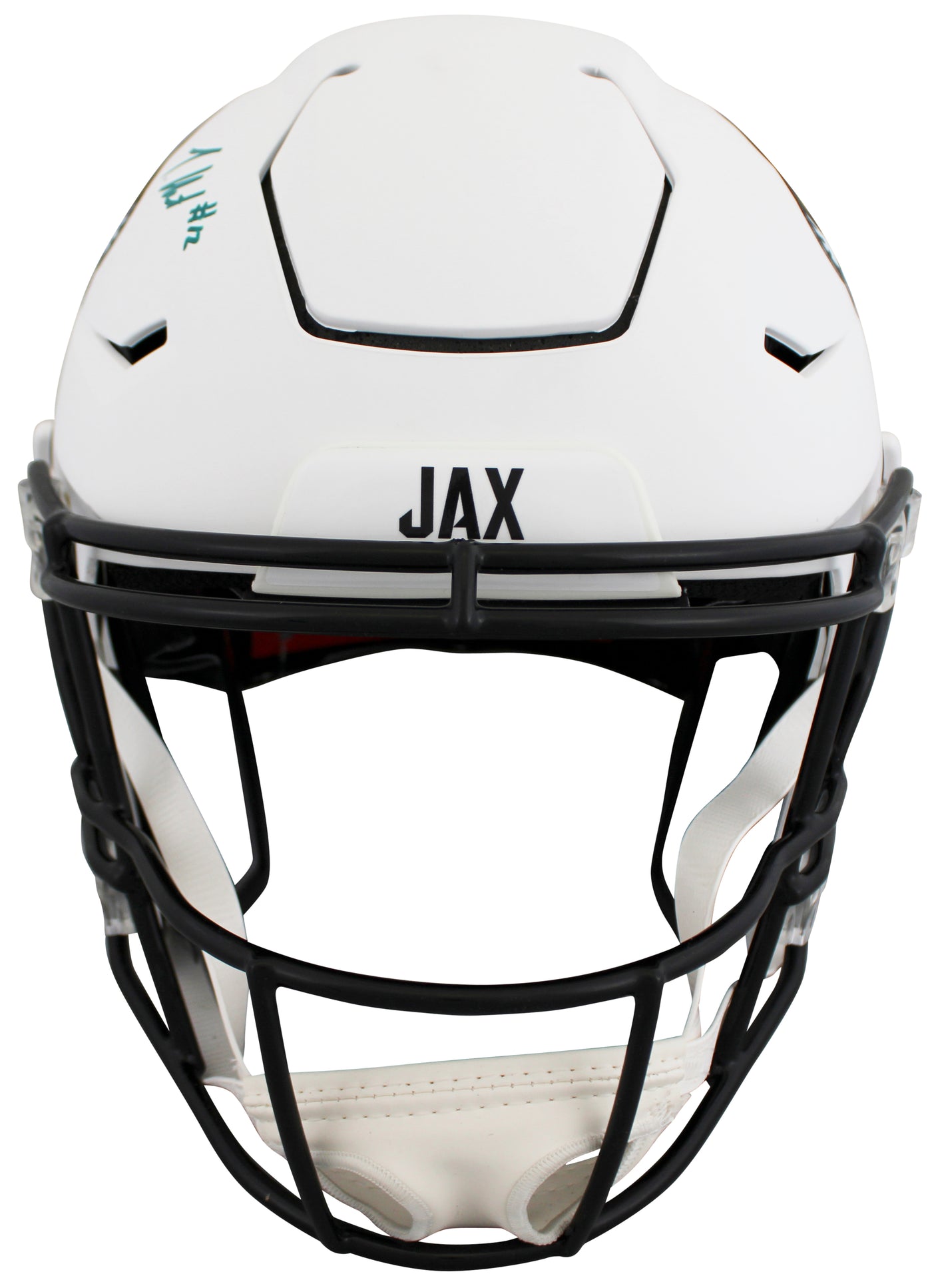 Jaguars Travis Hunter Signed 2024 On-Field Alt Speed Flex Full Size Helmet BAS W