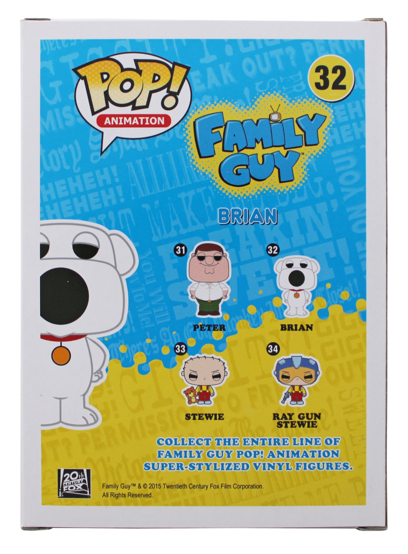 Seth MacFarlane Family Guy Authentic Signed Brian #32 Funko Pop Vinyl Figure BAS