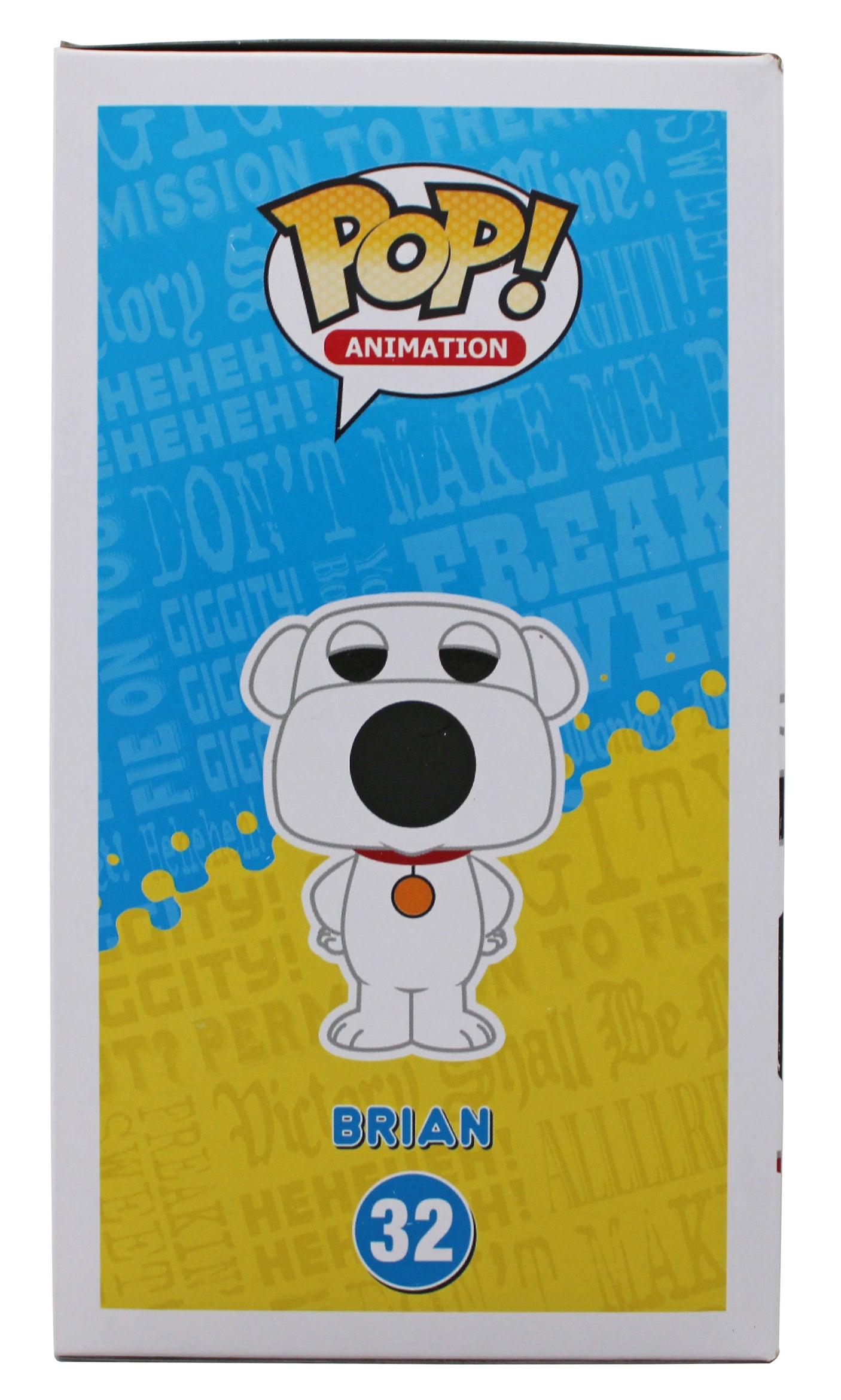 Seth MacFarlane Family Guy Authentic Signed Brian #32 Funko Pop Vinyl Figure BAS