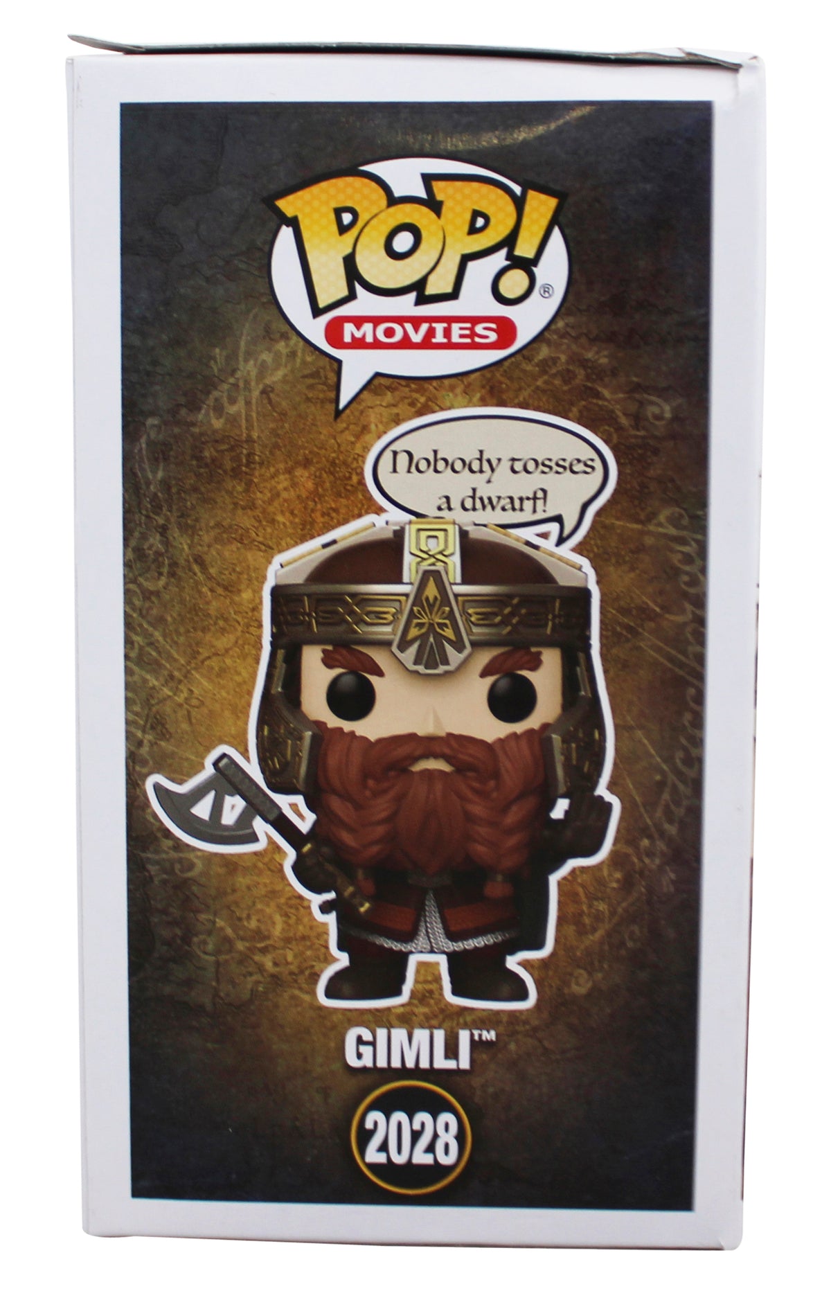 John Rhys-Davies LOTR "Gimli" Signed #2028 Funko Pop Figure BAS Wit #5W070056