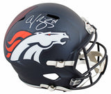Broncos Champ Bailey Signed F/S Speed Rep Helmet W/ Case w/ White Sig BAS Wit