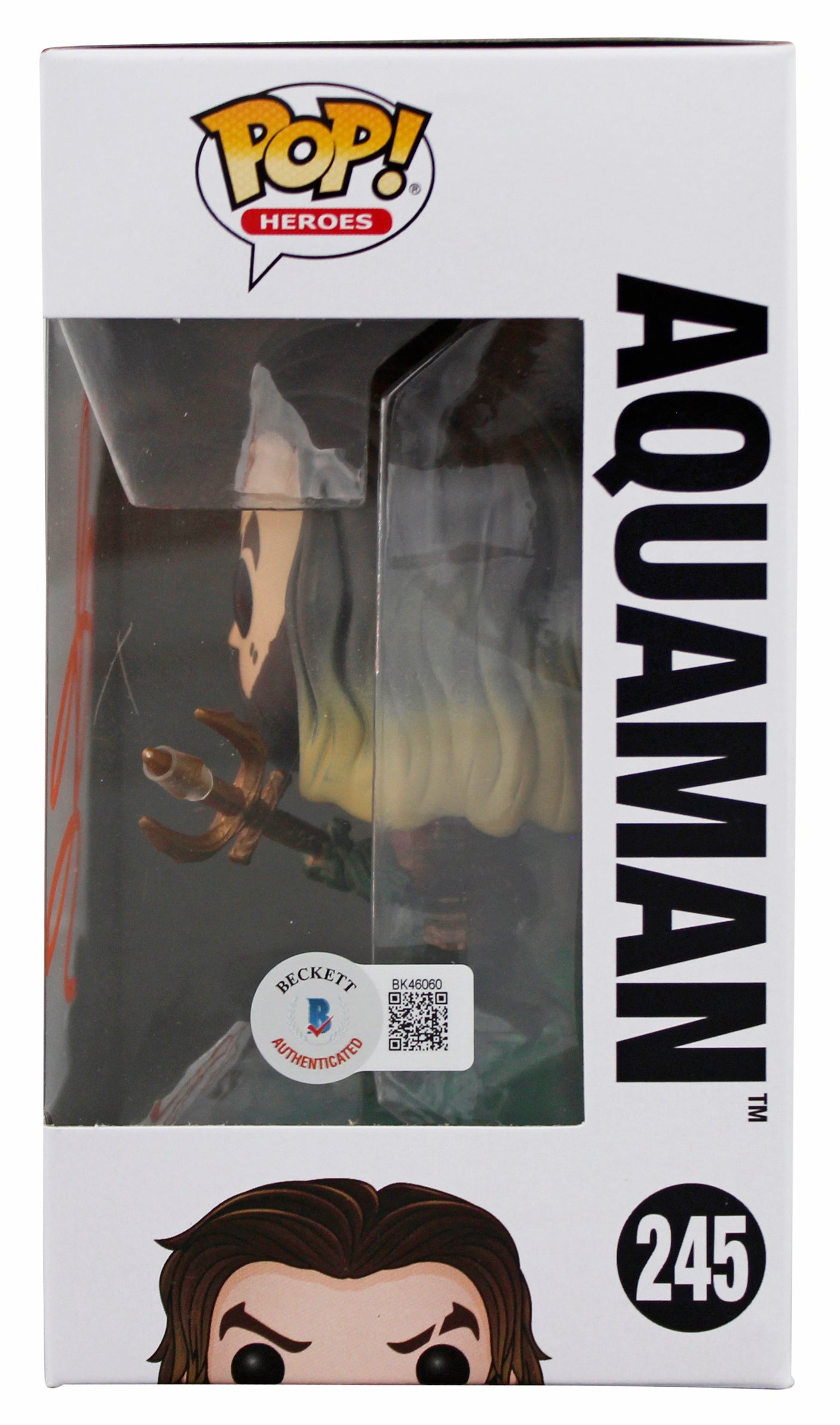 Jason Momoa Aquaman Authentic Signed #245 Funko Pop Vinyl Figure BAS
