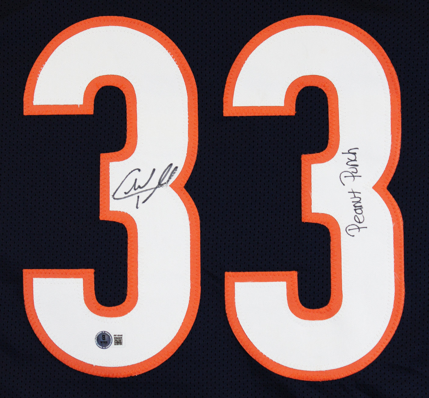 Charles Tillman "Peanut Punch" Signed Navy Pro Style Jersey BAS Witnessed