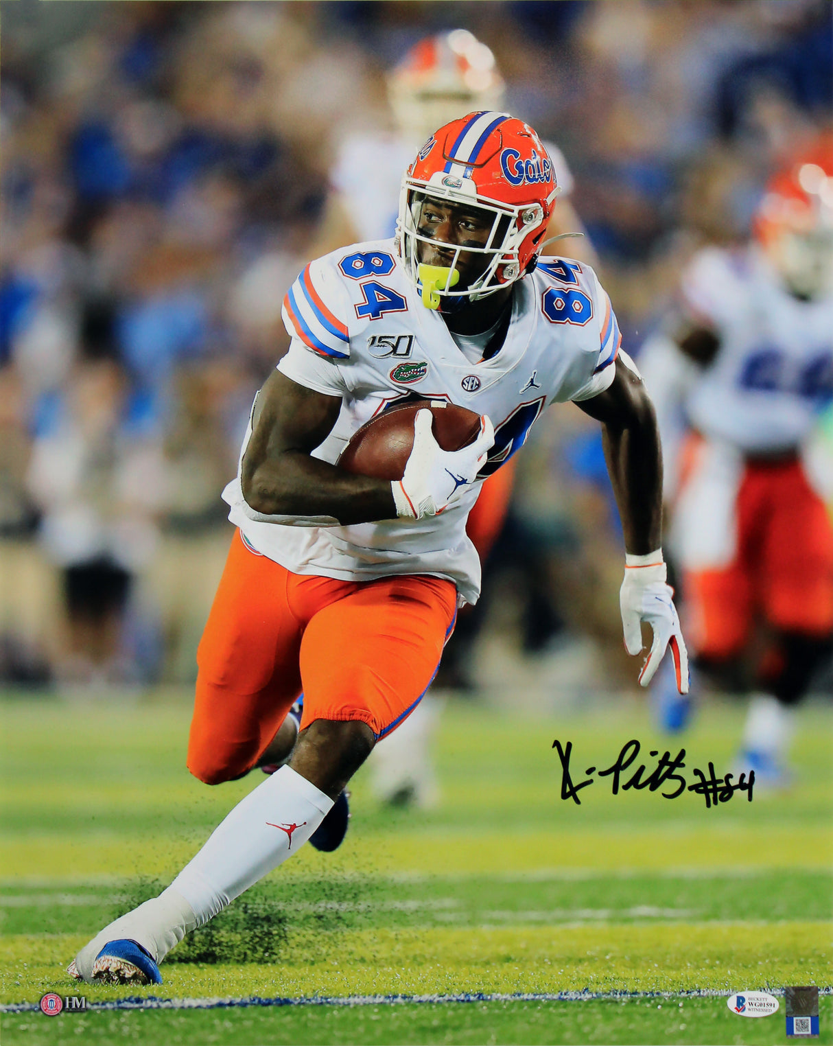 Florida Kyle Pitts Authentic Signed 16x20 Vertical Photo BAS Witnessed