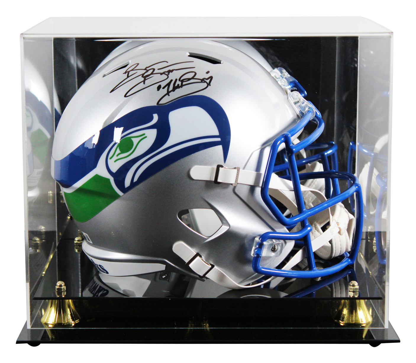 Seahawks Brian Bosworth "Boz" Signed 1983-01 TB F/S Speed Rep Helmet W/ Case BAS