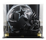 Cowboys Randy White "4x Insc" Signed Eclipse F/S Speed Rep Helmet W/ Case BAS W